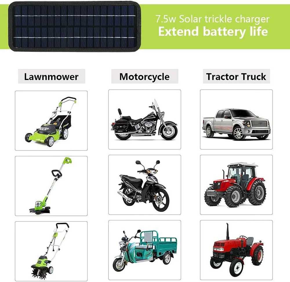 شارژر خورشیدی باتری خودرو 18 ولت 20 وات، نگهدارنده باتری خودرو، پنل خورشیدی قابل حمل، کیت شارژ خورشیدی خودرو شارژر خورشیدی باتری خودرو 18 ولت 20 وات، نگهدارنده باتری خودرو، پنل خورشیدی قابل حمل، کیت شارژ خورشیدی خودرو