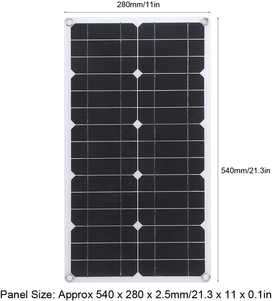 پنل خورشیدی انعطاف پذیر 24 واتی با پورت USB دوتایی، ضد آب IP65، فوق العاده نازک، مونوکریستال، شارژر اضطراری برای خودرو، قایق تفریحی و فضای باز پنل خورشیدی انعطاف پذیر 24 واتی با پورت USB دوتایی، ضد آب IP65، فوق العاده نازک، مونوکریستال، شارژر اضطراری برای خودرو، قایق تفریحی و فضای باز