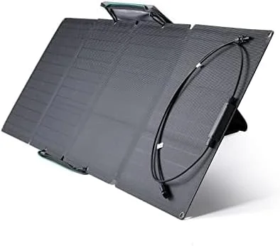 پنل خورشیدی قابل حمل 110 واتی EF ECOFLOW برای نیروگاه قابل حمل، شارژر خورشیدی تاشو زنجیره ای برای سری EFDELTA/RIVER ضد آب IP67 برای کمپینگ در فضای باز و RV