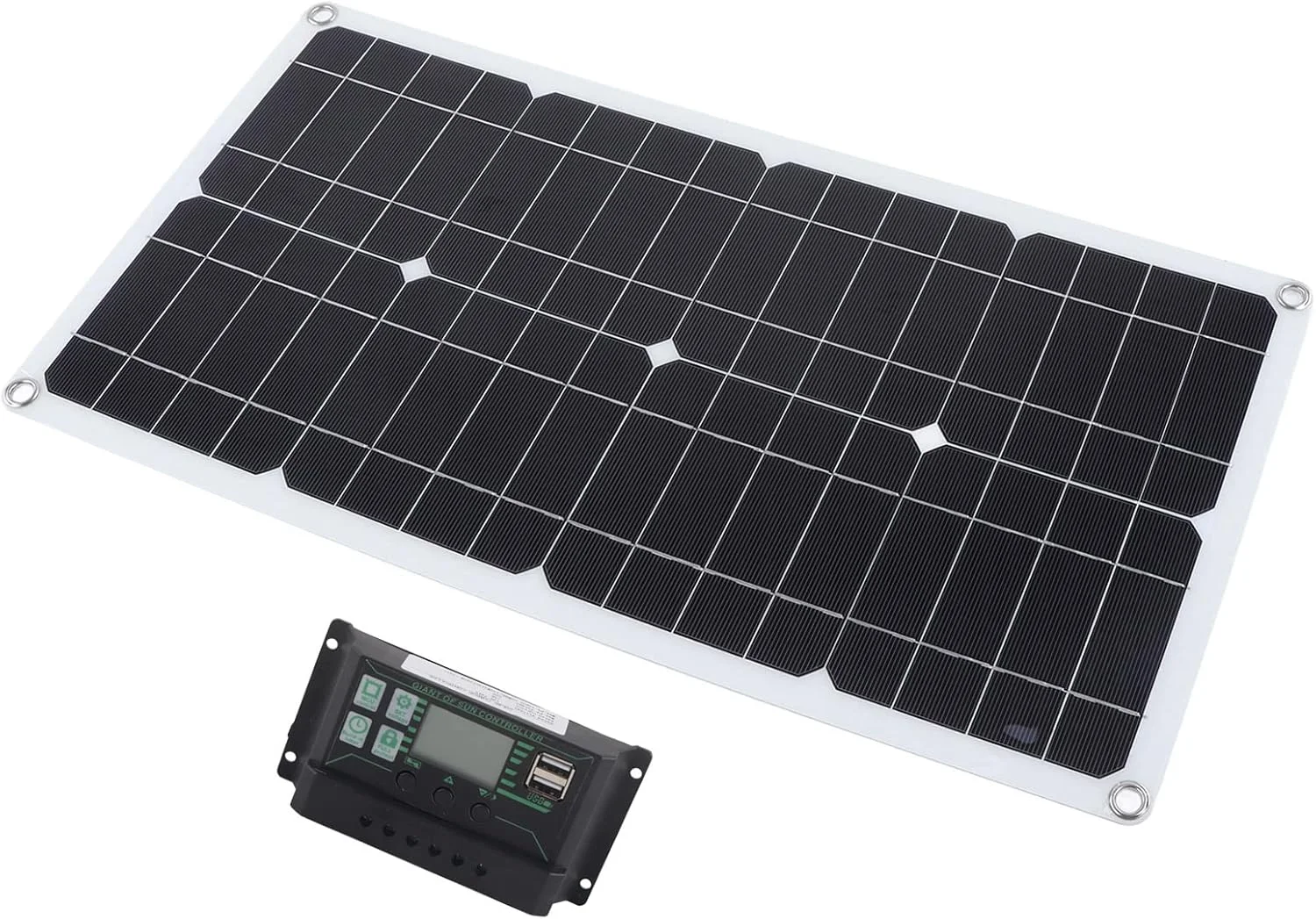 کیت پنل خورشیدی Fockety 10A MPPT و پنل خورشیدی 250 وات 12 ولت 24 ولت با پورت USB دوگانه ضد آب، شارژ باتری با گیره/نگهدارنده، شارژ باتری برای تریلر RV، قایق دریایی، کمپینگ کیت پنل خورشیدی Fockety 10A MPPT و پنل خورشیدی 250 وات 12 ولت 24 ولت با پورت USB دوگانه ضد آب، شارژ باتری با گیره/نگهدارنده، شارژ باتری برای تریلر RV، قایق دریایی، کمپینگ