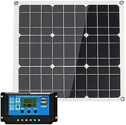 کیت پنل خورشیدی HEJLZC200W با کنترلر خورشیدی LCD برای فعالیت های فضای باز و شرایط اضطراری