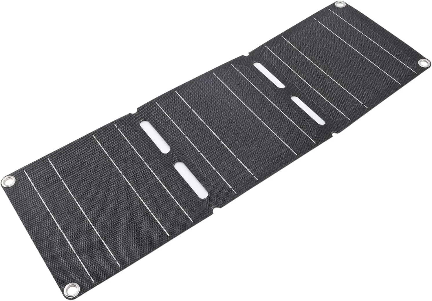 پنل خورشیدی 30 واتی با خروجی USB دوگانه، شارژر خورشیدی تاشو قابل حمل با راندمان بالا با کابل اتصال 1 به 3، ضد آب IP68 برای کمپینگ