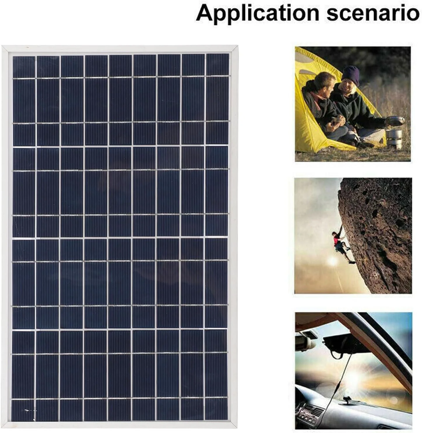 شارژر پنل خورشیدی 30 واتی با گیره، پنل خورشیدی با بازدهی بالا، سبک وزن و قابل حمل، مقاوم در برابر آب IP65 برای کمپینگ در فضای باز، مسافرت، پیک نیک، مواقع اضطراری در منزل