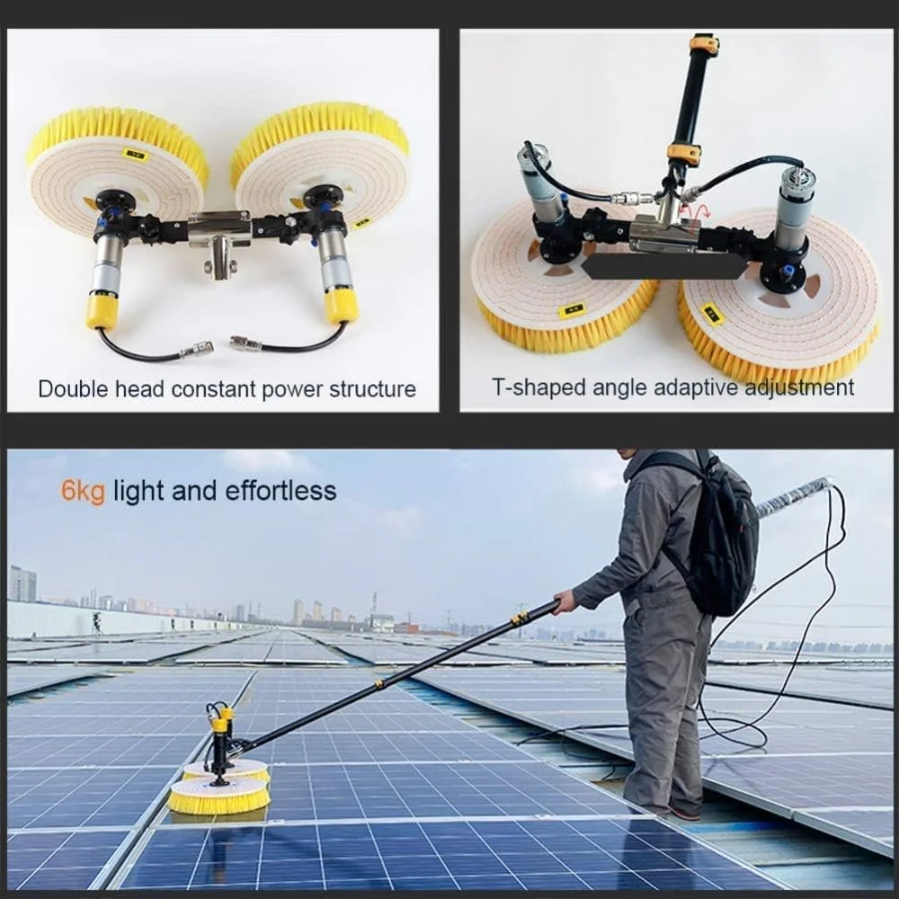 برس پنل خورشیدی LJXiioo - دستگاه تمیز کننده فتوولتائیک، 220 ولت AC، 7.5 متر