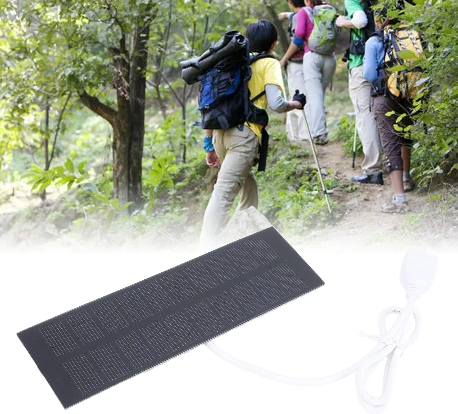 شارژر پنل خورشیدی 1 وات Sunisfa با خروجی 5 ولت، شارژر خورشیدی قابل حمل برای چراغ، پنکه و لوازم سفر در فضای باز