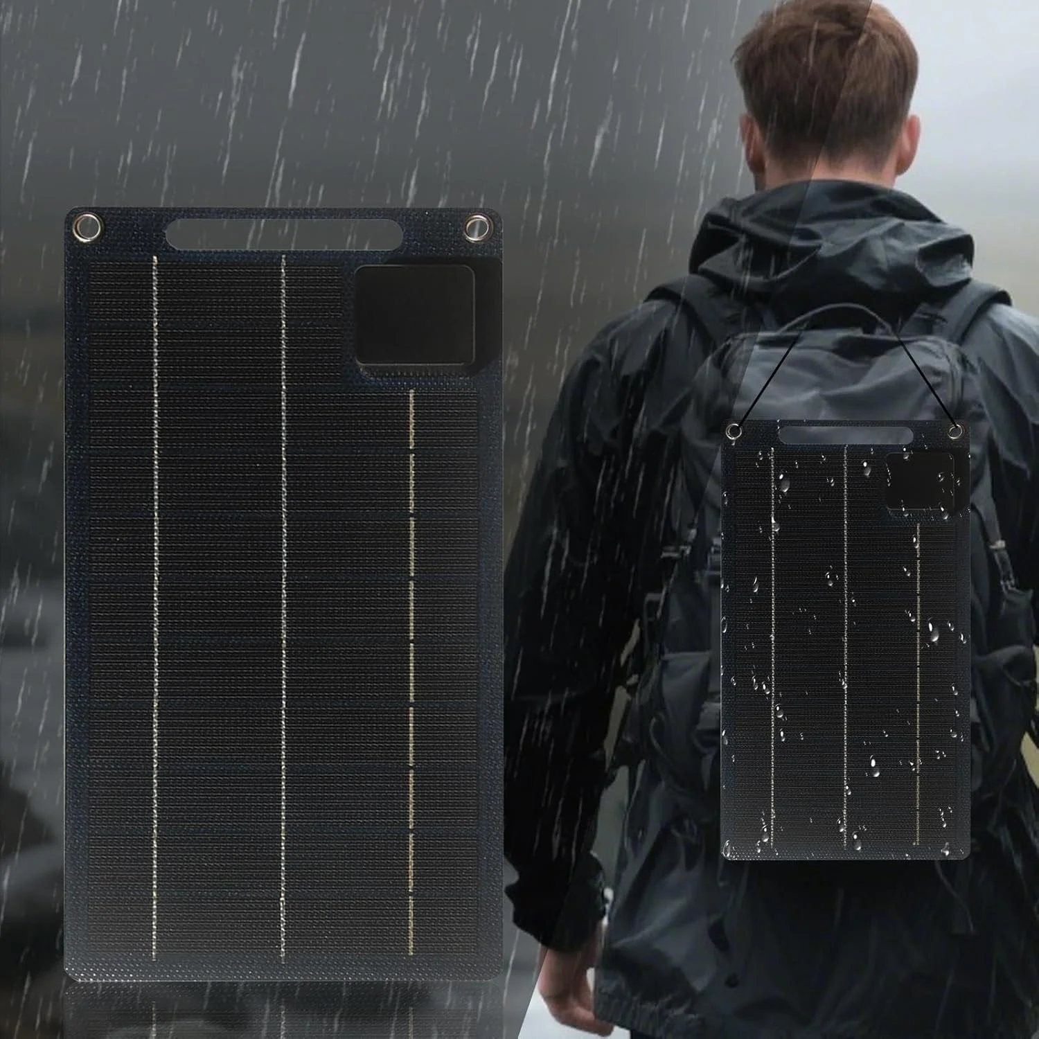 شارژر پنل خورشیدی 100 وات، شارژر اضطراری تلفن همراه، پاوربانک شارژی ضد آب برای سفر در فضای باز، کمپینگ، شکار، خانه سیار، بقا، ساحل، کوله گردی، قایق سواری شارژر پنل خورشیدی 100 وات، شارژر اضطراری تلفن همراه، پاوربانک شارژی ضد آب برای سفر در فضای باز، کمپینگ، شکار، خانه سیار، بقا، ساحل، کوله گردی، قایق سواری