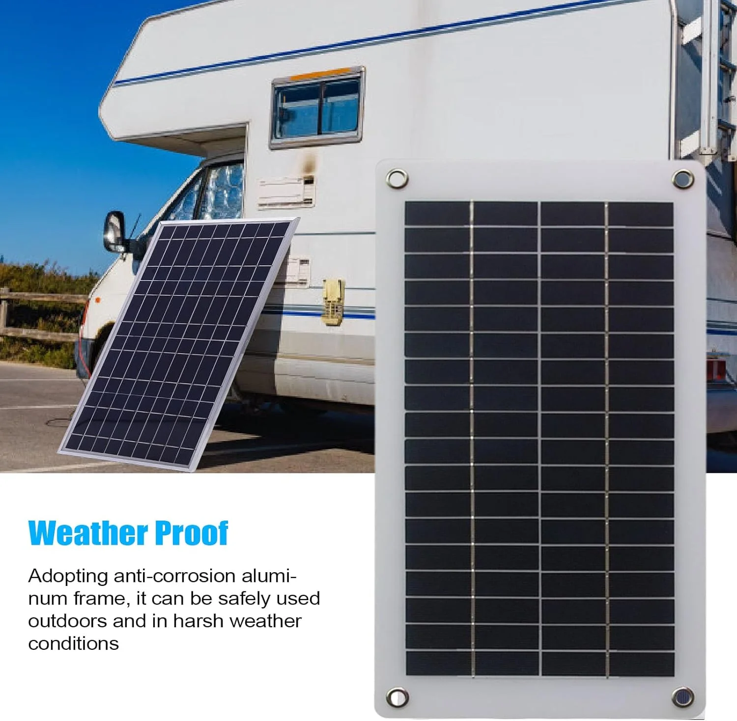 پنل خورشیدی | قابل حمل ضد آب 10 وات 18 ولت | شارژر تلفن هوشمند مناسب فضای باز | برای کمپینگ، بقا در طبیعت، کوله گردی، مسافرت، خودرو، خانه سیار، ساحل، جشنواره، قایق سواری