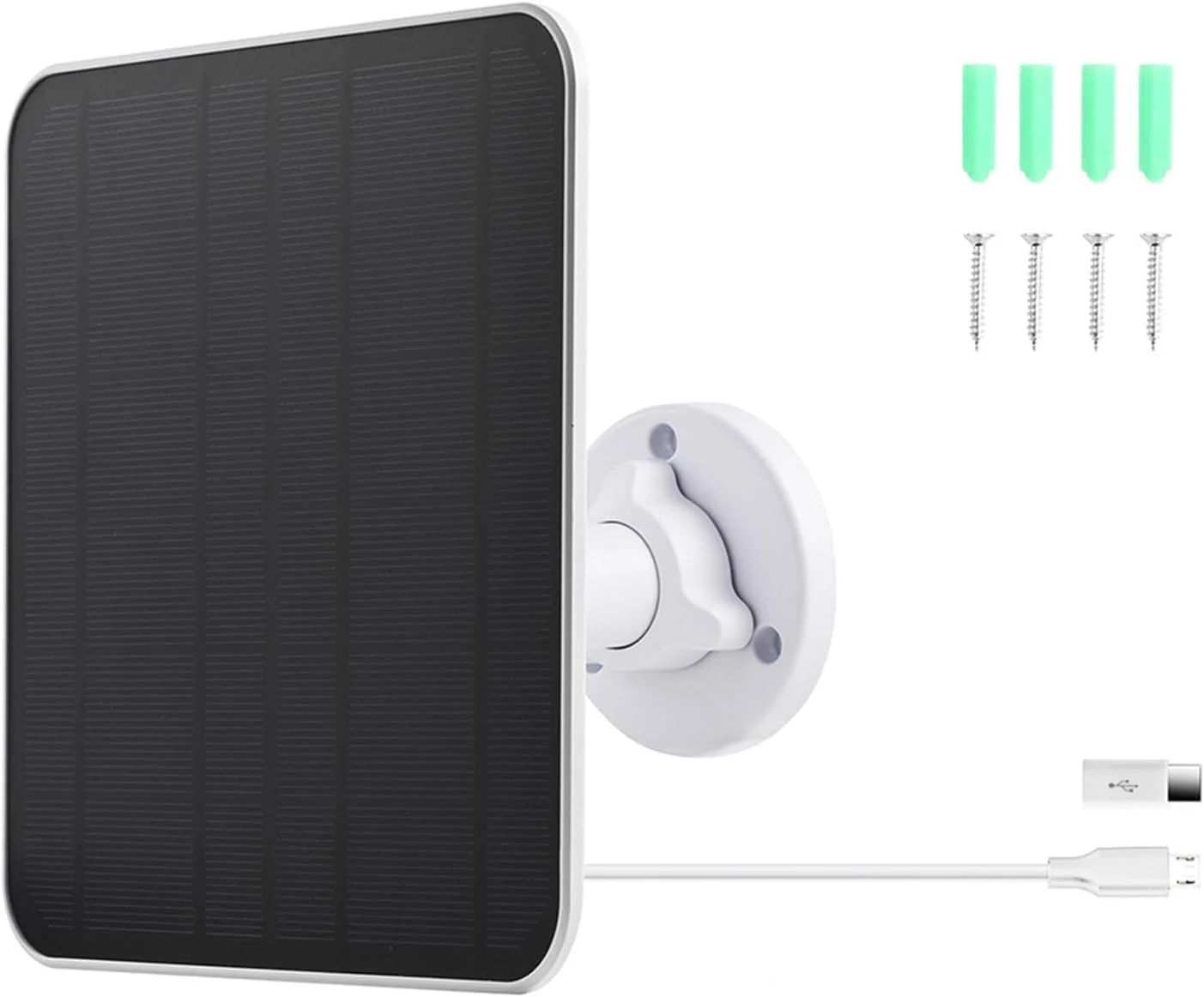 شارژر پنل خورشیدی 5 وات 5 ولت Haofy با شارژر USB خورشیدی و براکت، نصب آسان، پنل چند منظوره باتری برای خانه و فضای باز (5 وات) شارژر پنل خورشیدی 5 وات 5 ولت Haofy با شارژر USB خورشیدی و براکت، نصب آسان، پنل چند منظوره باتری برای خانه و فضای باز (5 وات)