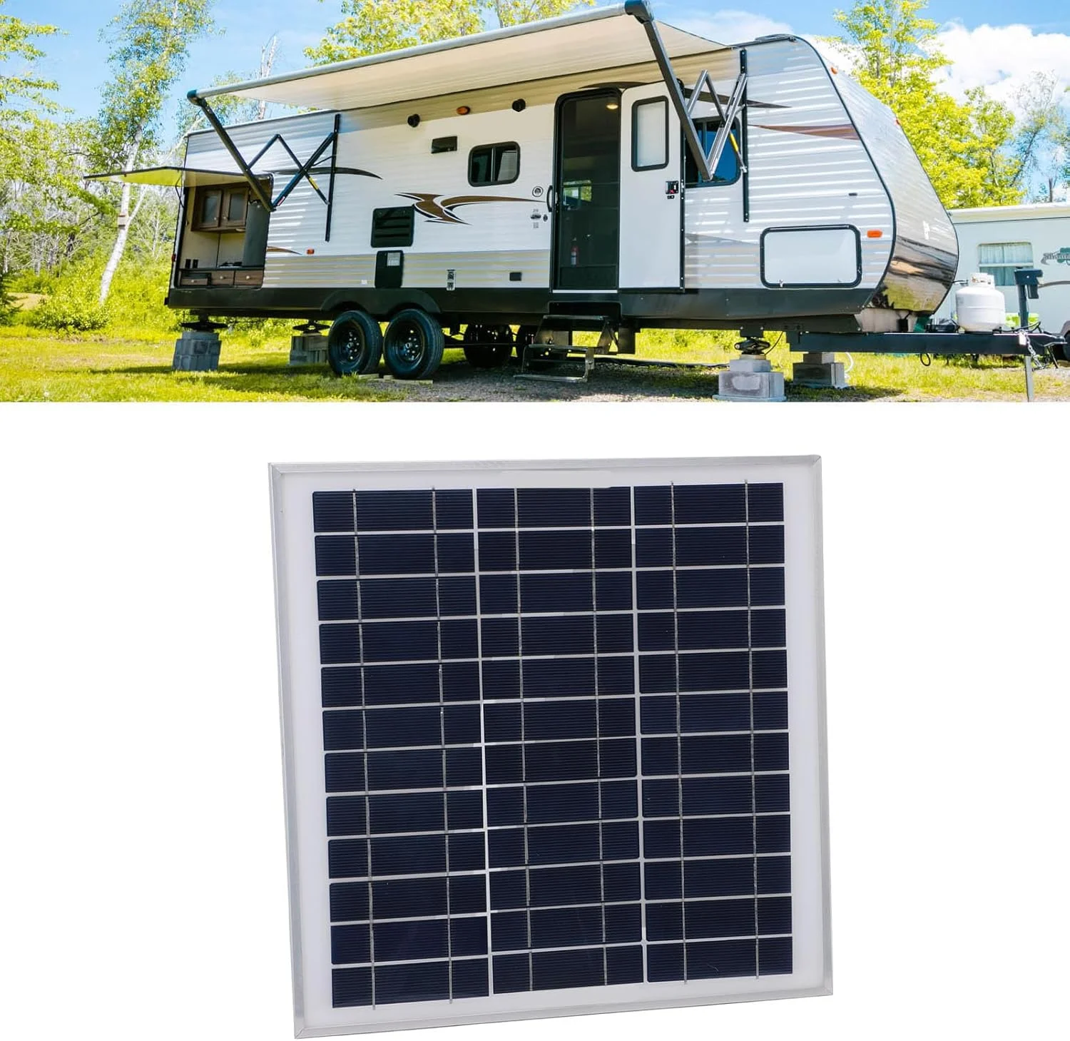 شارژرهای پنل خورشیدی قابل حمل 100 واتی ASHATA، کیت شارژر پنل خورشیدی با کنترلر شارژ، خروجی USB Type C DC ضد آب برای کمپینگ قایق RV