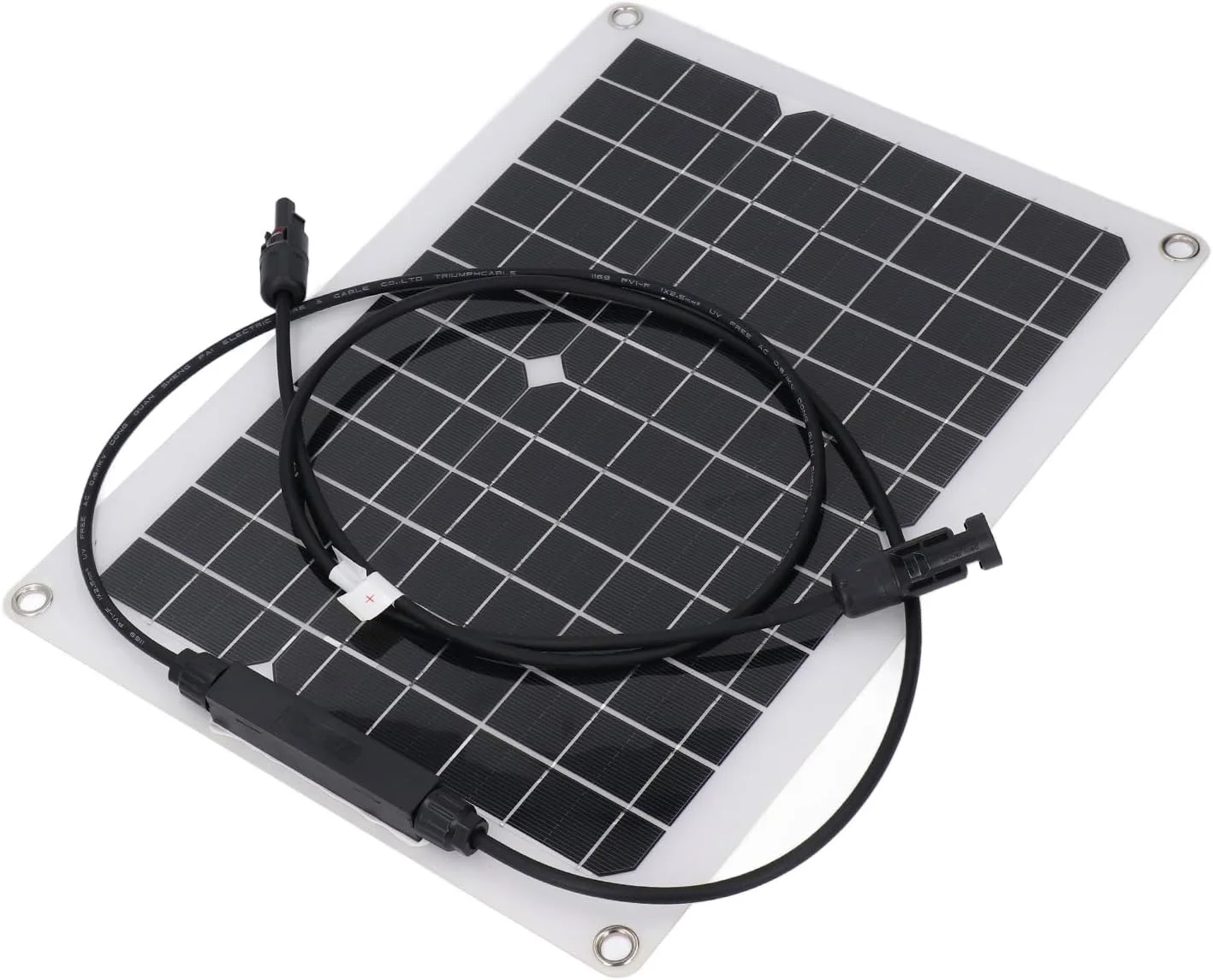 پنل خورشیدی 15 واتی سیلیکون مونوکریستالی، شارژر پنل خورشیدی USB، عملکرد بالا، قابل حمل، نگهدارنده باتری، گیره/نگهدارنده باتری 18 ولت، برای RV، دریایی، قایق، سیستم خارج از شبکه