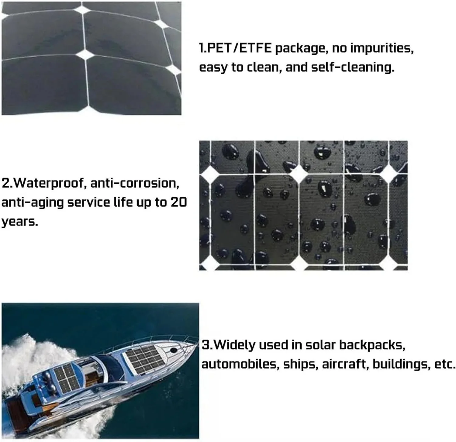 پنل خورشیدی 15 واتی سیلیکون مونوکریستالی، شارژر پنل خورشیدی USB، عملکرد بالا، قابل حمل، نگهدارنده باتری، گیره/نگهدارنده باتری 18 ولت، برای RV، دریایی، قایق، سیستم خارج از شبکه