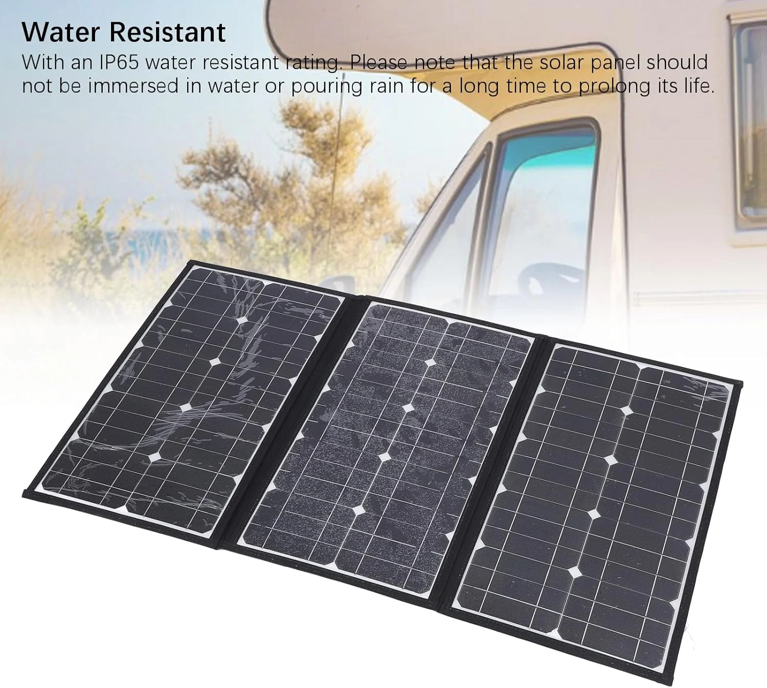 پنل خورشیدی تاشو 200 واتی Jiawu برای خانه سیار - خودرو، راندمان تبدیل بالا برای فعالیت های فضای باز