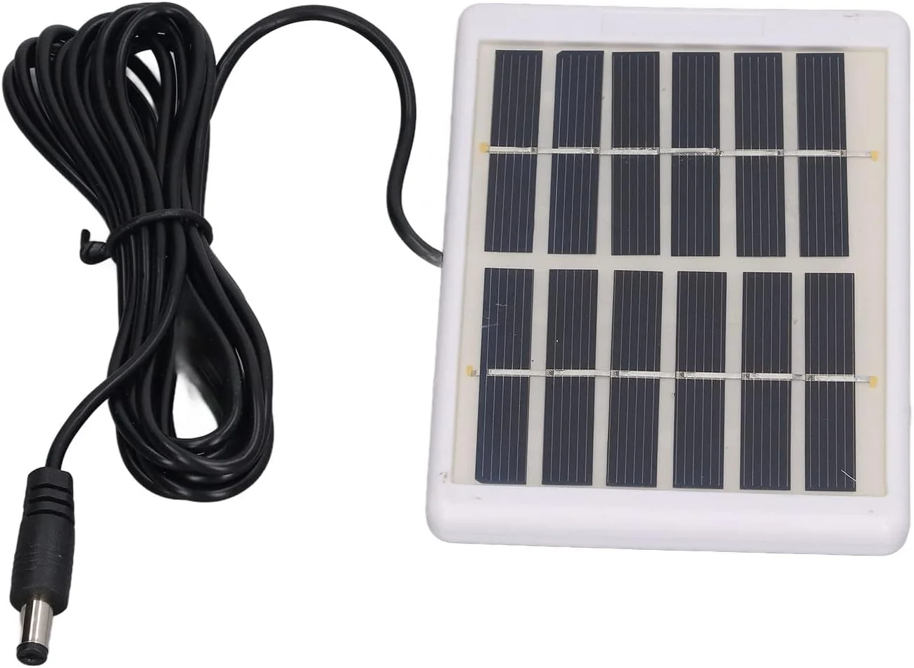 پنل خورشیدی قابل حمل ساخته شده از کریستال های پلی سیلیکون، سبک، 1.2 وات، برای پمپ های آب خورشیدی، چراغ های دیواری، تجارت، اندازه 6 ولت/9 ولت