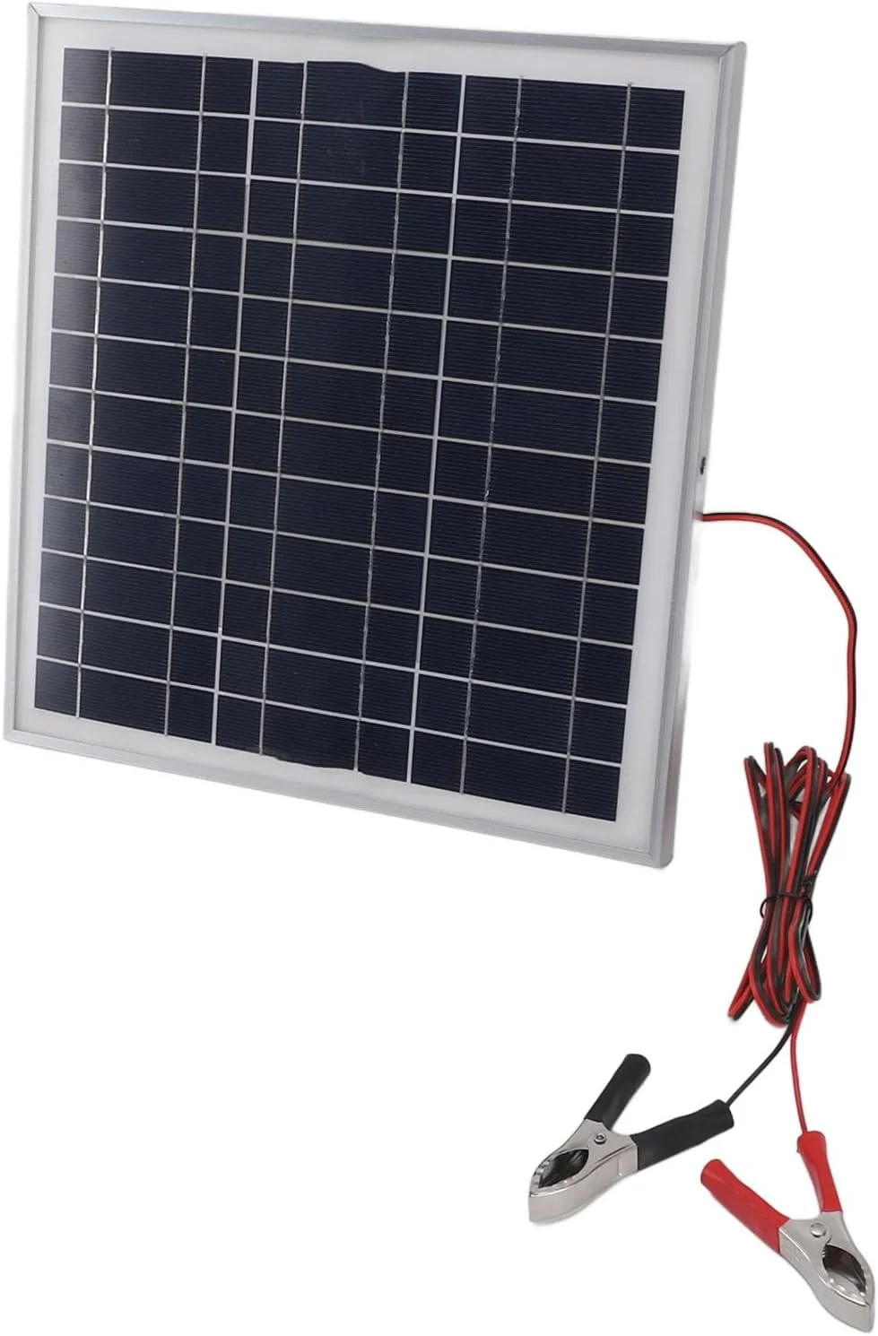 پنل خورشیدی قابل حمل 50 واتی Asixxsix، پنل خورشیدی مونوکریستال با کابل 3 متری DC 18 ولت و گیره های باتری قرمز و مشکی، قابل حمل برای کمپینگ، خانه و خودروهای تفریحی پنل خورشیدی قابل حمل 50 واتی Asixxsix، پنل خورشیدی مونوکریستال با کابل 3 متری DC 18 ولت و گیره های باتری قرمز و مشکی، قابل حمل برای کمپینگ، خانه و خودروهای تفریحی