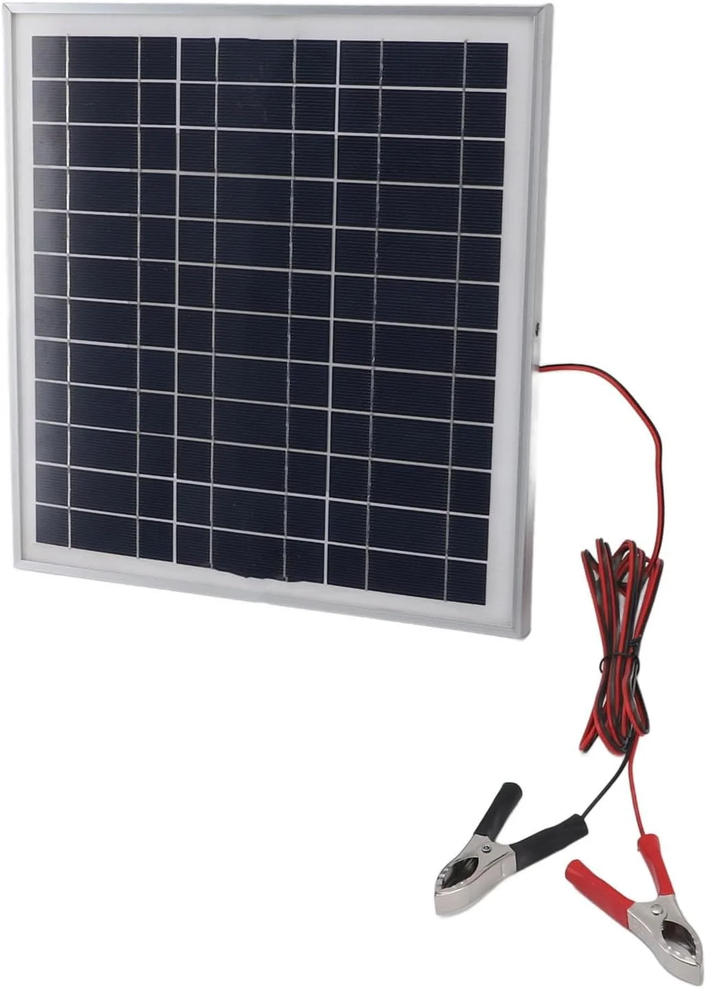 پنل خورشیدی قابل حمل 50 واتی Asixxsix، پنل خورشیدی مونوکریستال با کابل 3 متری DC 18 ولت و گیره های باتری قرمز و مشکی، قابل حمل برای کمپینگ، خانه و خودروهای تفریحی پنل خورشیدی قابل حمل 50 واتی Asixxsix، پنل خورشیدی مونوکریستال با کابل 3 متری DC 18 ولت و گیره های باتری قرمز و مشکی، قابل حمل برای کمپینگ، خانه و خودروهای تفریحی