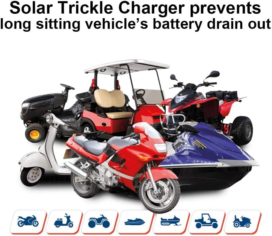 پنل خورشیدی قابل حمل 12 ولت 10 وات ECO-WORTHY برای ماشین و قایق به همراه آداپتور گیره سوسماری