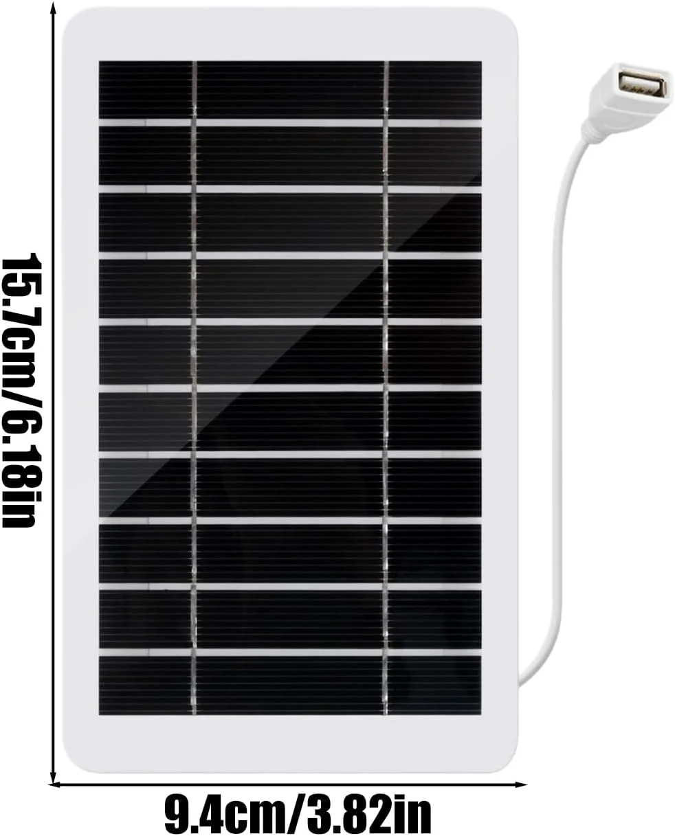 پنل خورشیدی RV | شارژر ماژول PV تک کریستالی با راندمان بالا - خروجی ولتاژ 5 ولت، راه حل انرژی خورشیدی ضد آب برای سفر دریایی، مزرعه، تریلر، فضای باز، قایق، پشت بام، کاربردهای خارج از شبکه