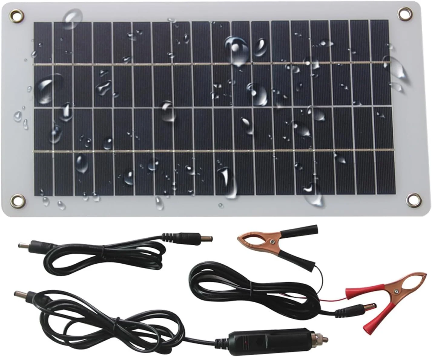 پنل خورشیدی قابل حمل ضد آب 10 وات 18 ولت - شارژر تلفن همراه مناسب فضای باز | برای کمپینگ، بقا در طبیعت، کوله گردی، مسافرت، خودرو، خانه سیار، ساحل، جشنواره و قایق سواری پنل خورشیدی قابل حمل ضد آب 10 وات 18 ولت - شارژر تلفن همراه مناسب فضای باز | برای کمپینگ، بقا در طبیعت، کوله گردی، مسافرت، خودرو، خانه سیار، ساحل، جشنواره و قایق سواری