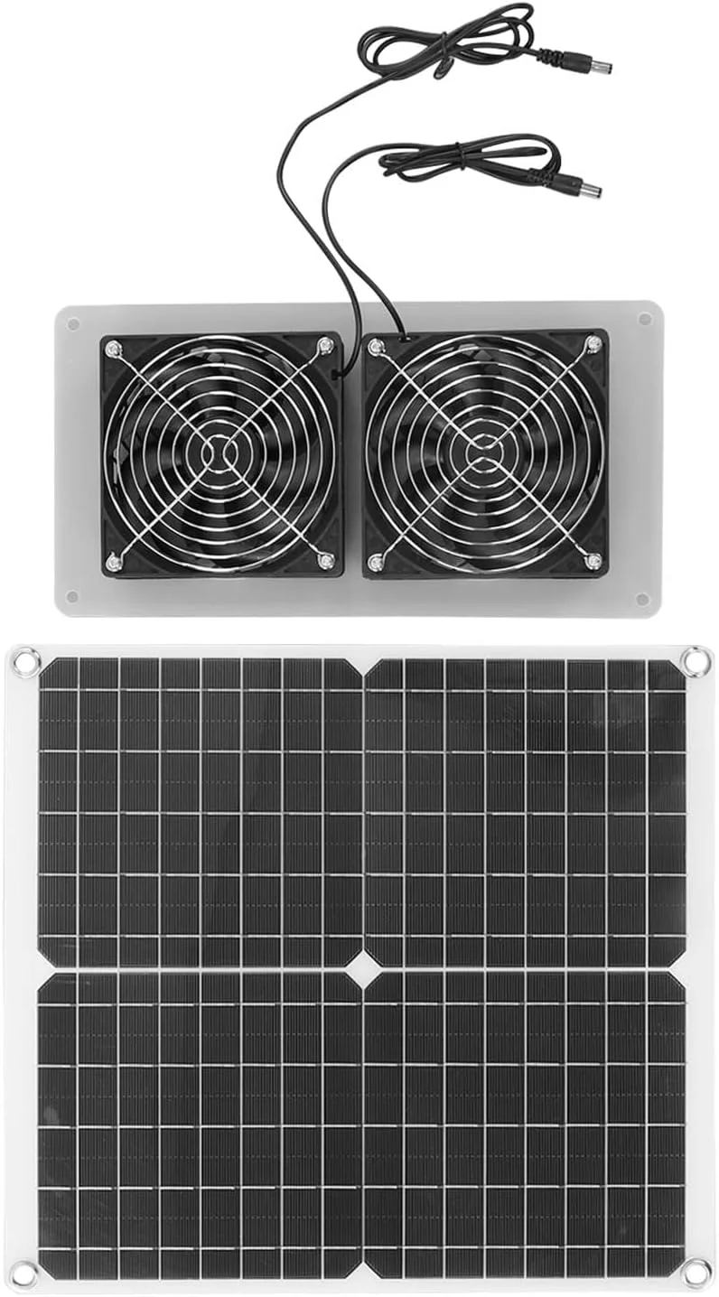 کیت فن خورشیدی اگزوز 25 واتی Eujgoov مقاوم در برابر آب و هوا، نصب آسان، راندمان تبدیل عالی، فن های پرسرعت 3500 دور در دقیقه برای راه حل های گردش هوا در فضای باز با USB دوگانه کیت فن خورشیدی اگزوز 25 واتی Eujgoov مقاوم در برابر آب و هوا، نصب آسان، راندمان تبدیل عالی، فن های پرسرعت 3500 دور در دقیقه برای راه حل های گردش هوا در فضای باز با USB دوگانه