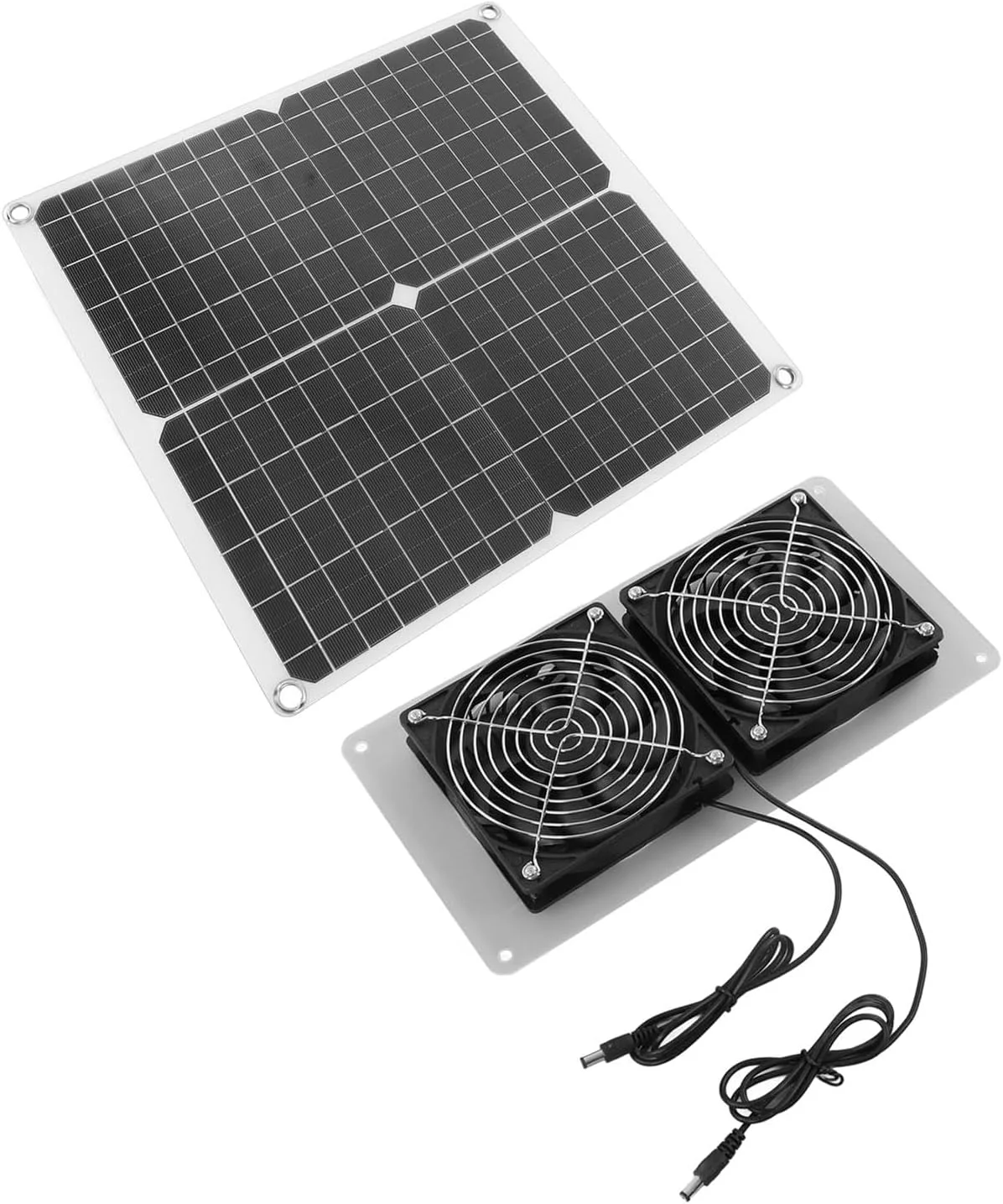 کیت فن خورشیدی اگزوز 25 واتی Eujgoov مقاوم در برابر آب و هوا، نصب آسان، راندمان تبدیل عالی، فن های پرسرعت 3500 دور در دقیقه برای راه حل های گردش هوا در فضای باز با USB دوگانه کیت فن خورشیدی اگزوز 25 واتی Eujgoov مقاوم در برابر آب و هوا، نصب آسان، راندمان تبدیل عالی، فن های پرسرعت 3500 دور در دقیقه برای راه حل های گردش هوا در فضای باز با USB دوگانه
