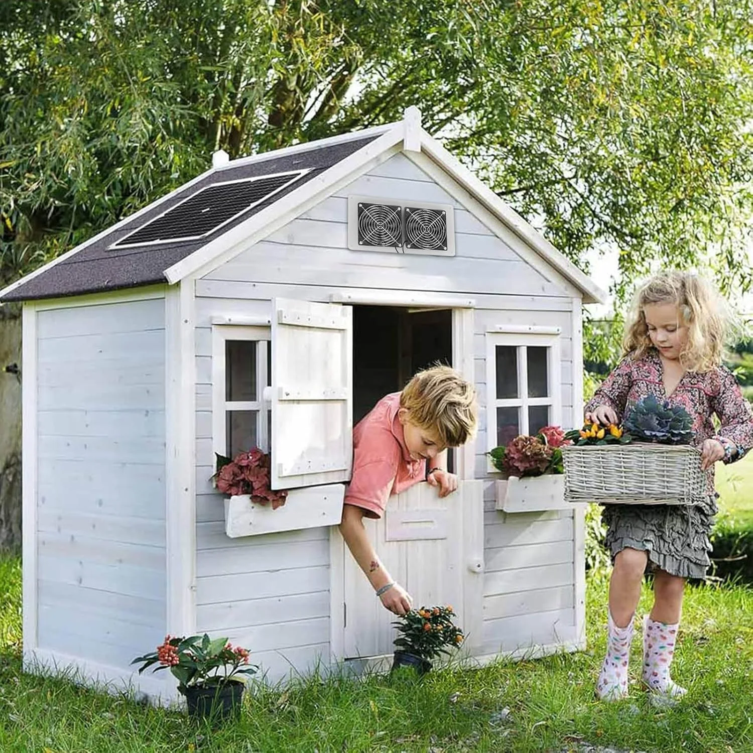 کیت فن خورشیدی اگزوز 25 واتی Eujgoov مقاوم در برابر آب و هوا، نصب آسان، راندمان تبدیل عالی، فن های پرسرعت 3500 دور در دقیقه برای راه حل های گردش هوا در فضای باز با USB دوگانه کیت فن خورشیدی اگزوز 25 واتی Eujgoov مقاوم در برابر آب و هوا، نصب آسان، راندمان تبدیل عالی، فن های پرسرعت 3500 دور در دقیقه برای راه حل های گردش هوا در فضای باز با USB دوگانه