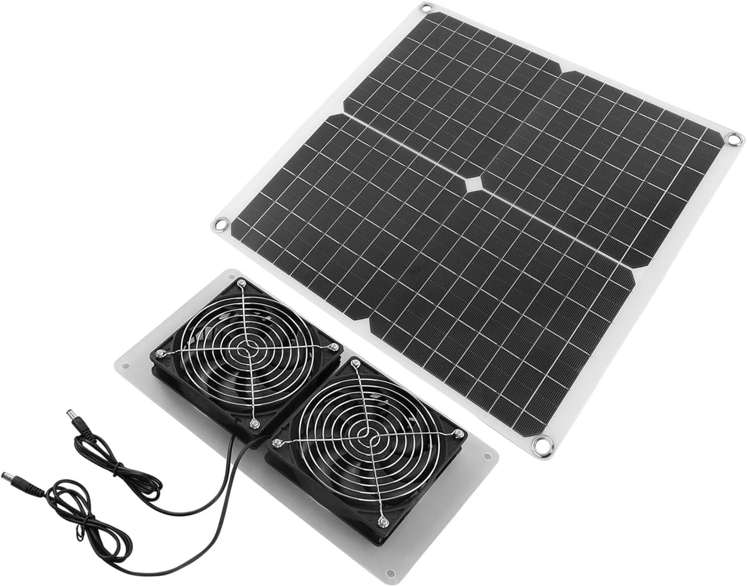 کیت فن خورشیدی اگزوز 25 واتی Eujgoov مقاوم در برابر آب و هوا، نصب آسان، راندمان تبدیل عالی، فن های پرسرعت 3500 دور در دقیقه برای راه حل های گردش هوا در فضای باز با USB دوگانه کیت فن خورشیدی اگزوز 25 واتی Eujgoov مقاوم در برابر آب و هوا، نصب آسان، راندمان تبدیل عالی، فن های پرسرعت 3500 دور در دقیقه برای راه حل های گردش هوا در فضای باز با USB دوگانه