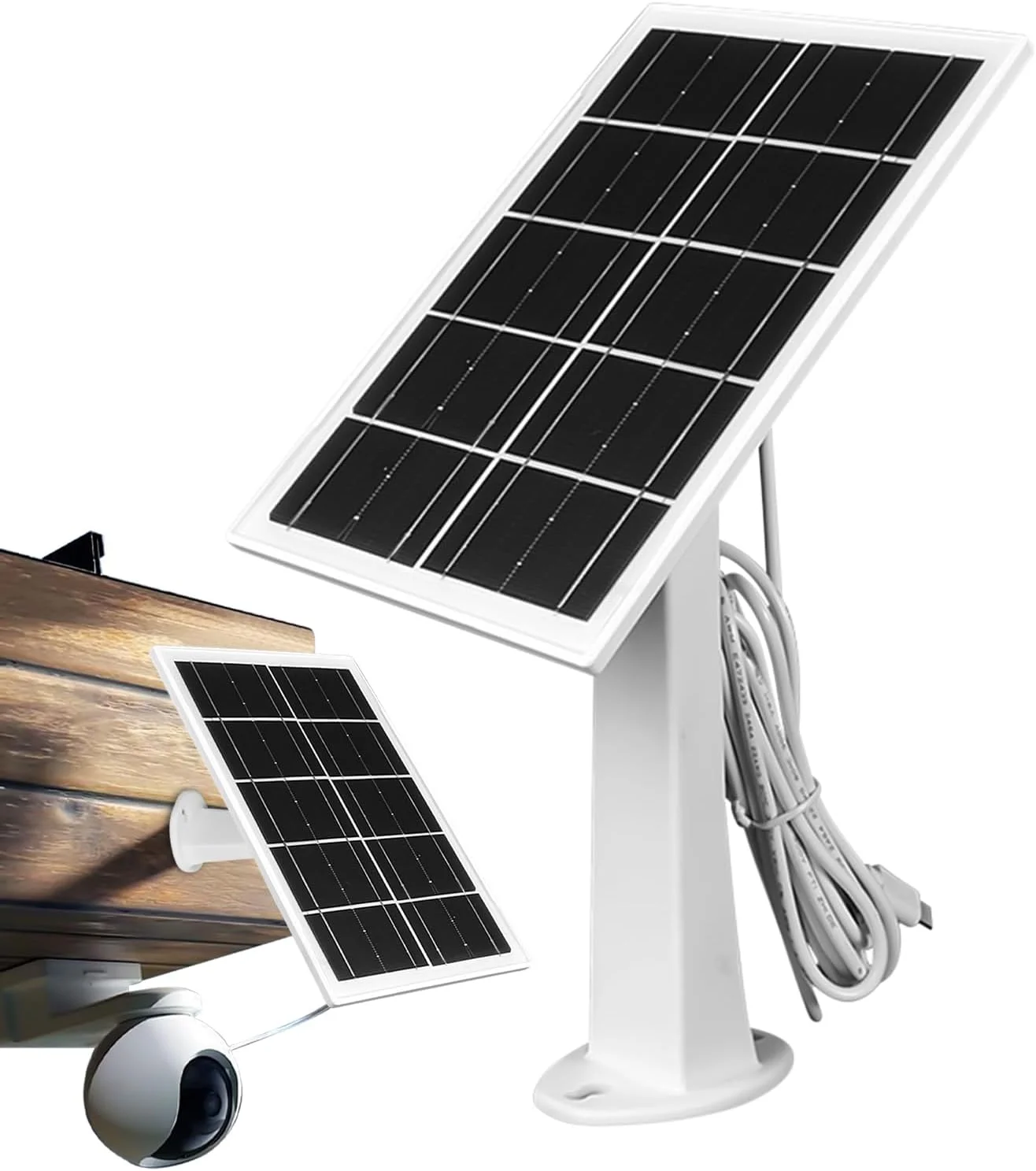 پنل خورشیدی برای دوربین | پنل شارژر خورشیدی Type-C برای دوربین | شارژ سریع برای باتری، مناسب برای ماجراجویی در فضای باز، مسافرت، کار از راه دور، سفرهای جاده ای، کمپینگ، چمن