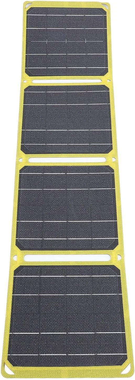 پنل خورشیدی سیلیکونی مونوکریستالی 40 واتی، پنل شارژ تاشو خورشیدی ETFE ضد آب USB Type C شارژر قابل حمل با تنظیم کننده ولتاژ، برای کمپینگ در فضای باز پنل خورشیدی سیلیکونی مونوکریستالی 40 واتی، پنل شارژ تاشو خورشیدی ETFE ضد آب USB Type C شارژر قابل حمل با تنظیم کننده ولتاژ، برای کمپینگ در فضای باز