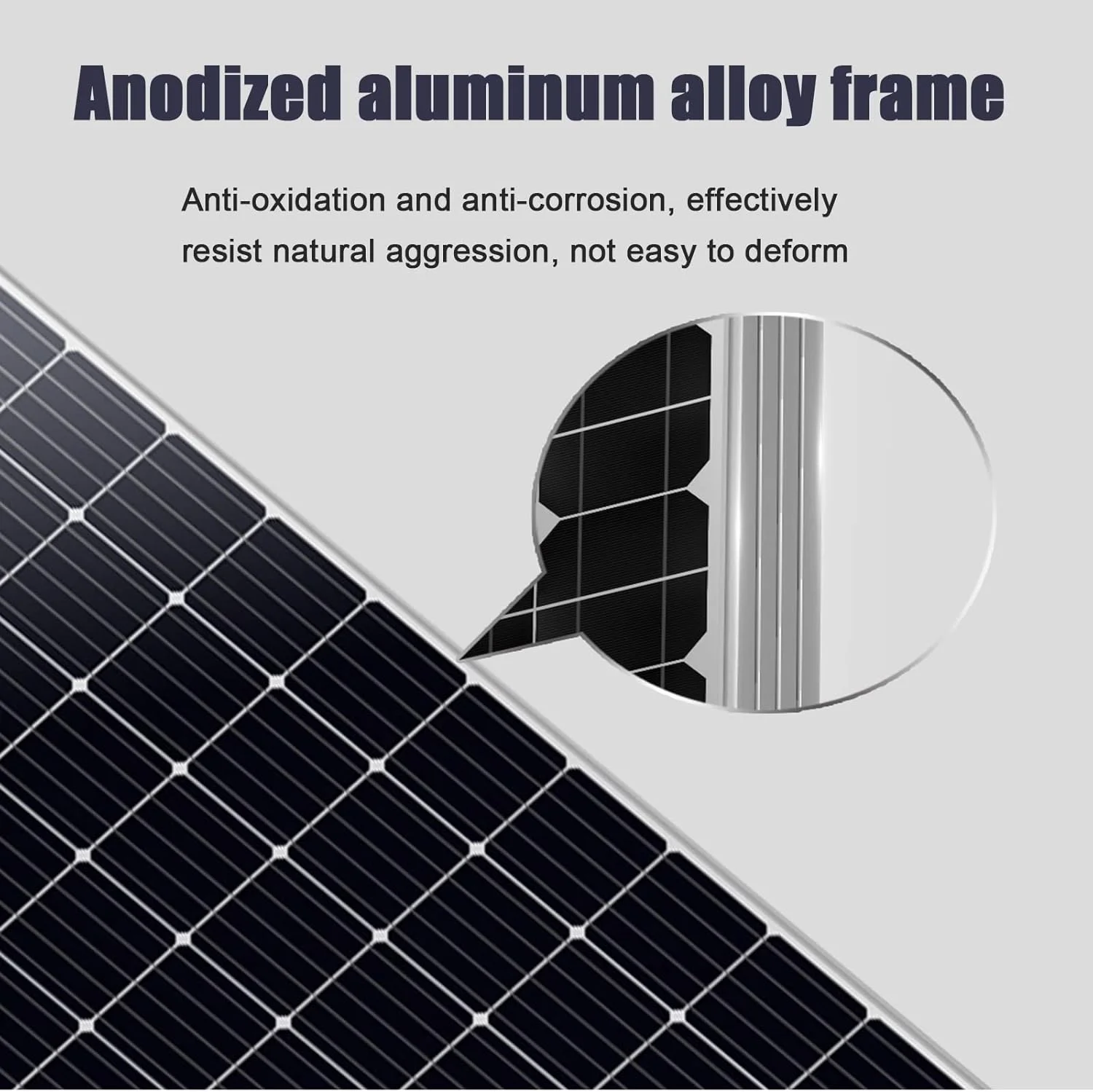 کیت پنل خورشیدی، پنل خورشیدی 450 وات/550 وات ماژول PV تک کریستالی با راندمان بالا طراحی شده برای سیستم خارج از شبکه، باتری RV خود را شارژ کنید