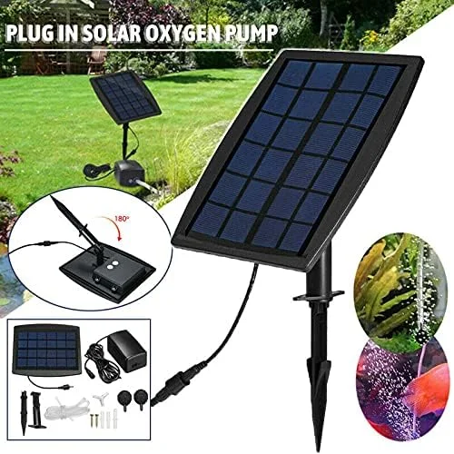 پمپ هوای خورشیدی Esenlong، پمپ اکسیژن ساز خورشیدی، 3 حالت عملکرد پمپ اکسیژن آب حوض باغ ماهی در فضای باز
