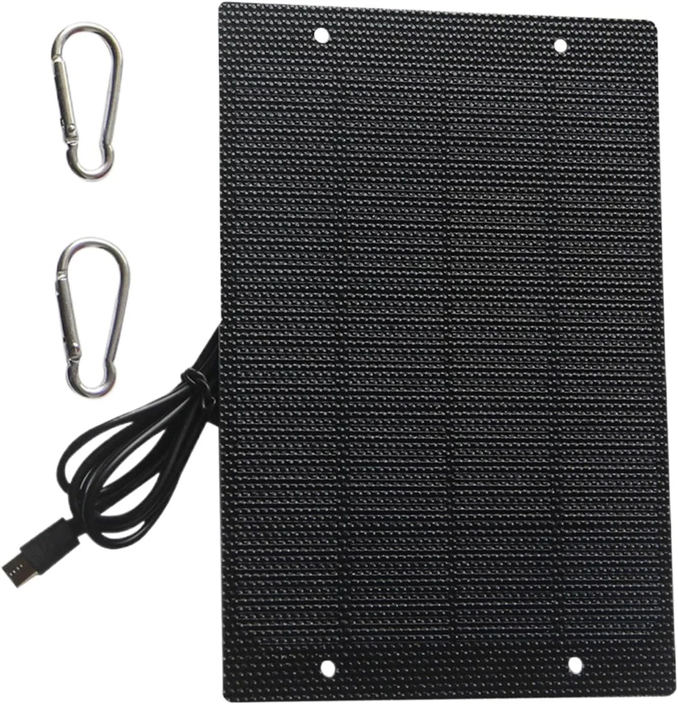 پنل خورشیدی قابل حمل | پنل خورشیدی 50 واتی مناسب کوله گردی - شارژر فشرده با محافظت هوشمند برای کمپینگ خودرو، چادر، ساحل، مسافرت، پیاده روی، کوله گردی، خانه و فضای باز