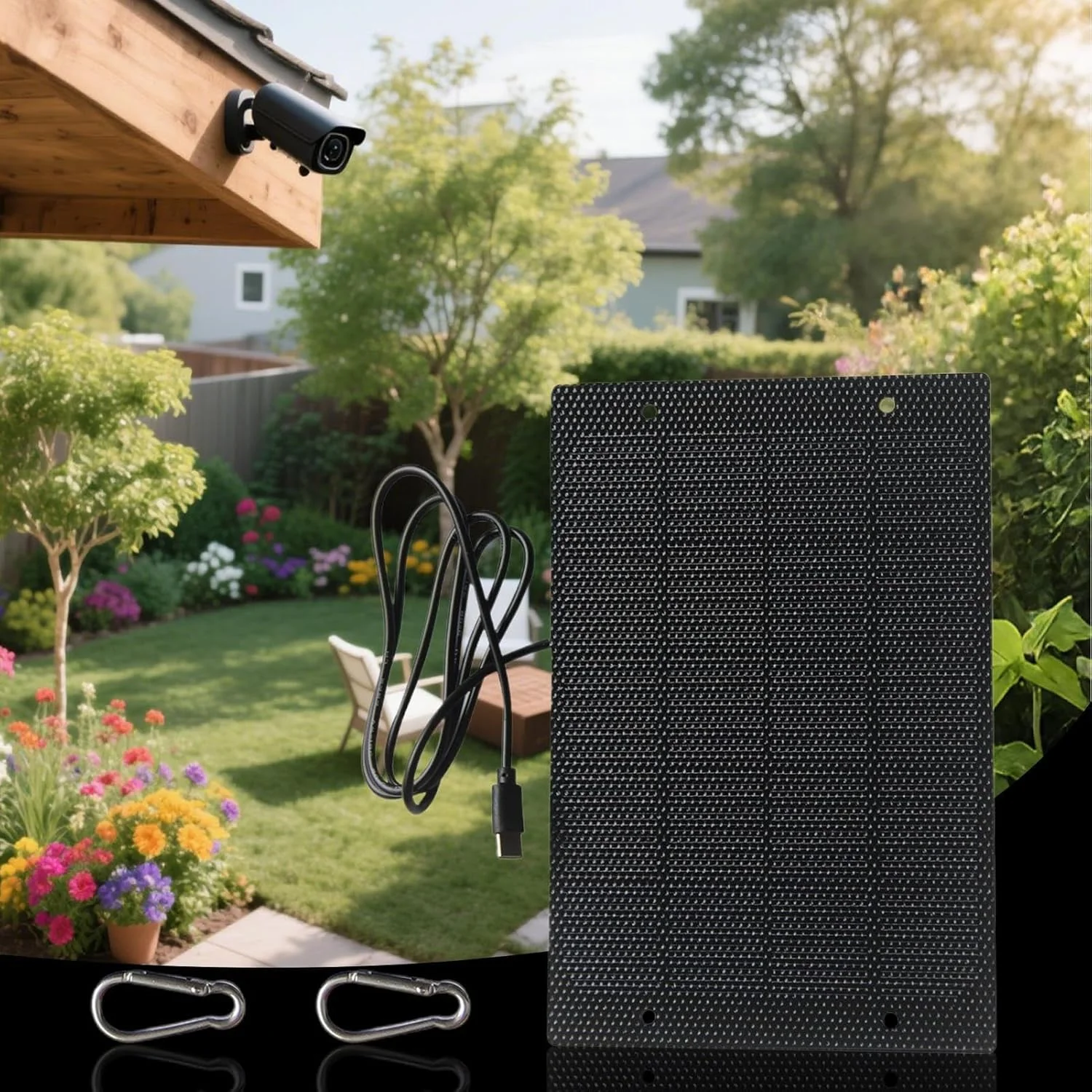 پنل خورشیدی قابل حمل | پنل خورشیدی 50 واتی مناسب کوله گردی - شارژر فشرده با محافظت هوشمند برای کمپینگ خودرو، چادر، ساحل، مسافرت، پیاده روی، کوله گردی، خانه و فضای باز