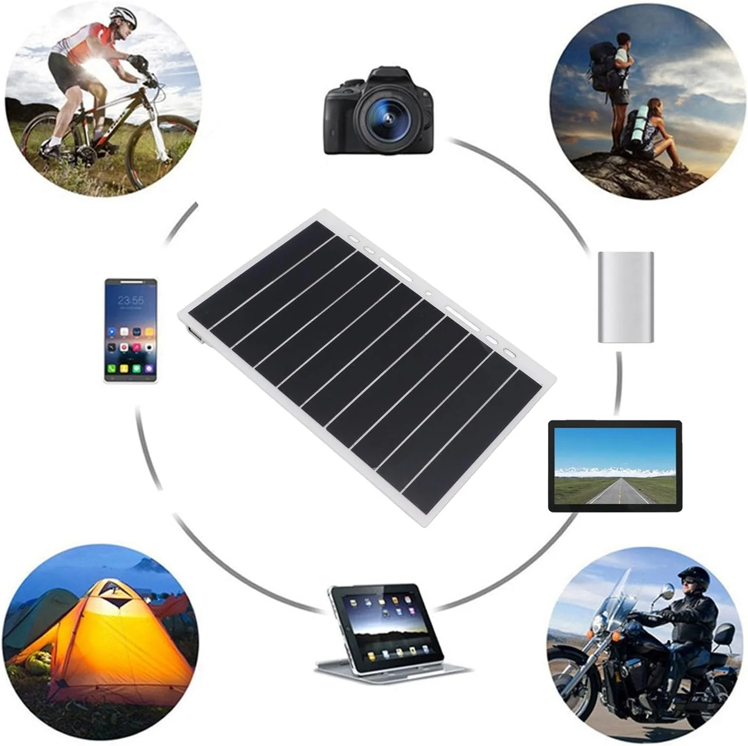 شارژر پنل خورشیدی 10 واتی 5 ولتی Jectse برای فعالیت های خارج از منزل، شارژر باتری خورشیدی قابل حمل و قابل اعتماد برای شرایط اضطراری شارژر پنل خورشیدی 10 واتی 5 ولتی Jectse برای فعالیت های خارج از منزل، شارژر باتری خورشیدی قابل حمل و قابل اعتماد برای شرایط اضطراری