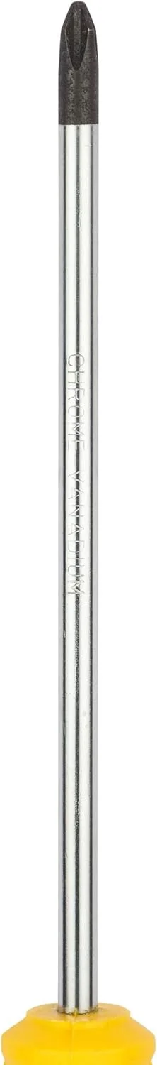 پیچ گوشتی استنلی مدل Stmt60811-8 با دسته نرم، دوسو PH2 به طول 150 میلی‌متر (زرد و مشکی)