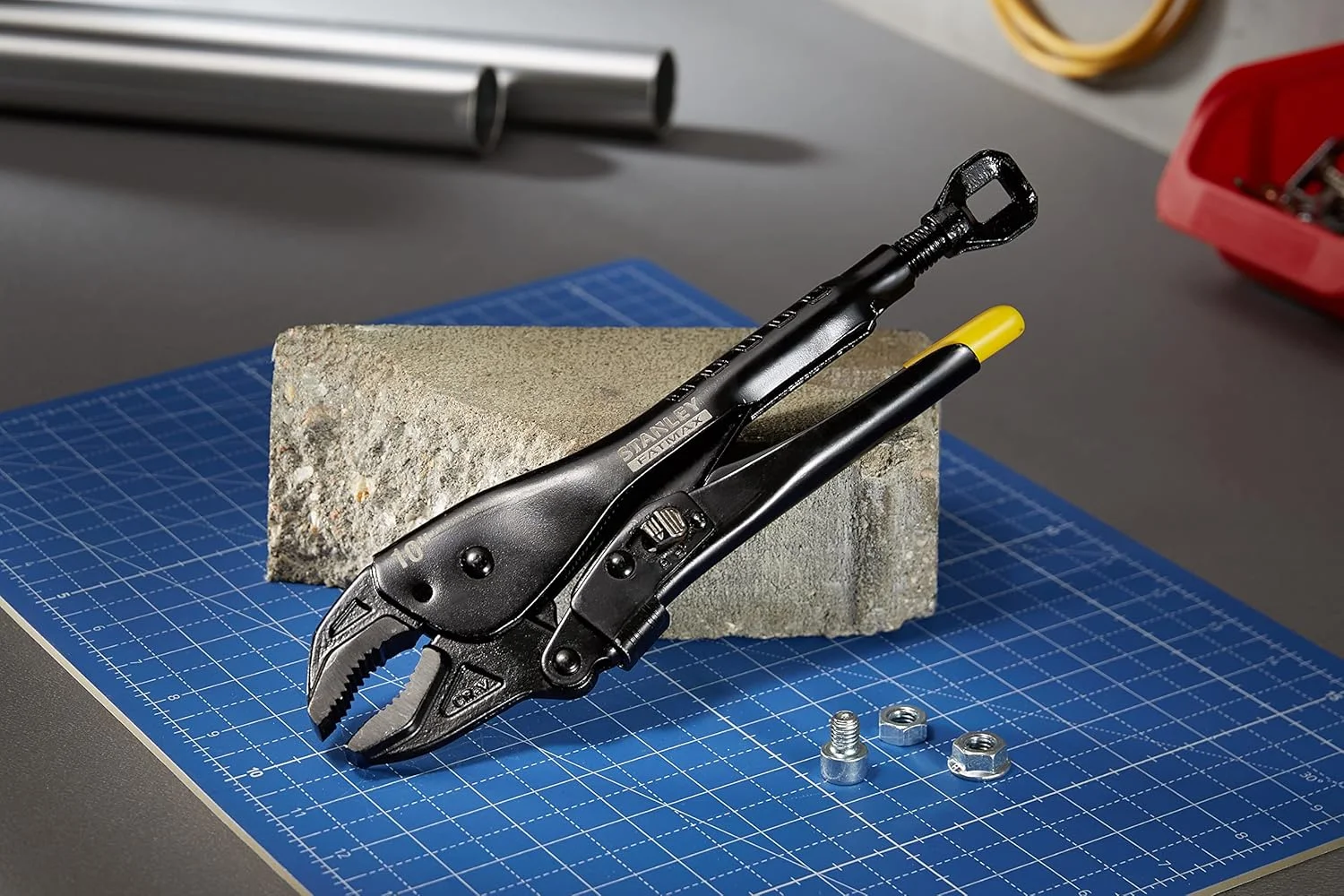 انبر قفلی خمیده استنلی مدل FMHT0-74886، مشکی