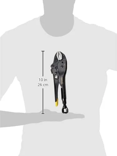 انبر قفلی خمیده استنلی مدل FMHT0-74886، مشکی