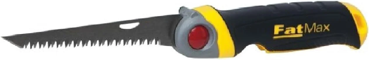 اره‌ی کمانی تاشو استنلی فت‌مکس با تیغه‌ی ۸ دندانه در اینچ، ۳ موقعیت قفل‌شونده، دندانه‌های فوق‌العاده سخت و دسته‌ی نرم مدل FMHT0-20559