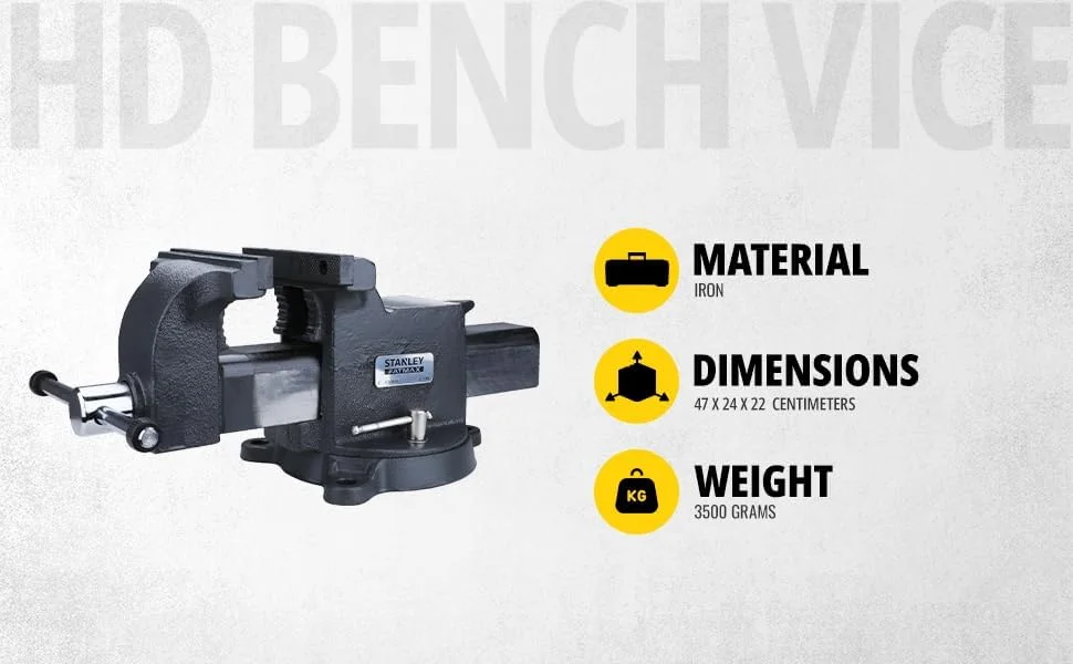 گیره رومیزی سنگین استنلی MaxSteel مدل 183066، سایز 100 میلی‌متر (4 اینچ)