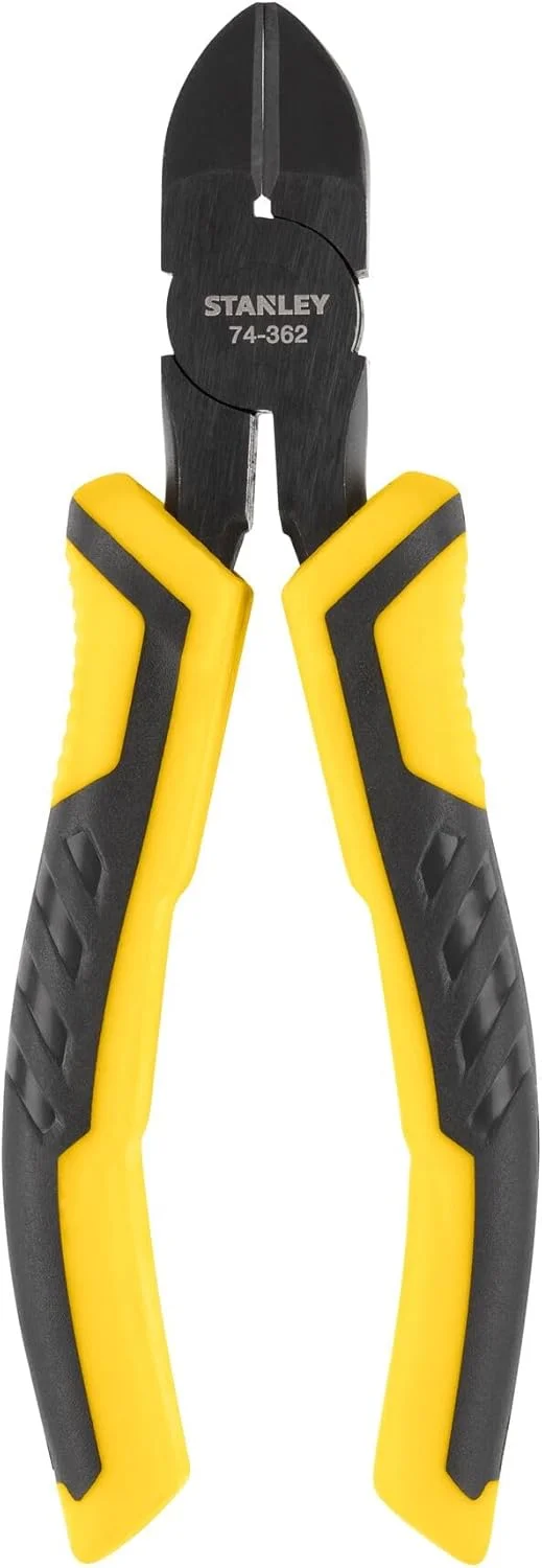 انبر دست استنلی مدل STHT0-75094 با دسته کنترل-گریپ، مشکی/زرد