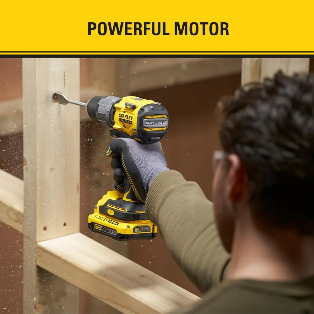 دریل چکشی براشلس استنلی FATMAX 18V V20 مدل SFMCD726B-XJ (فقط بدنه)