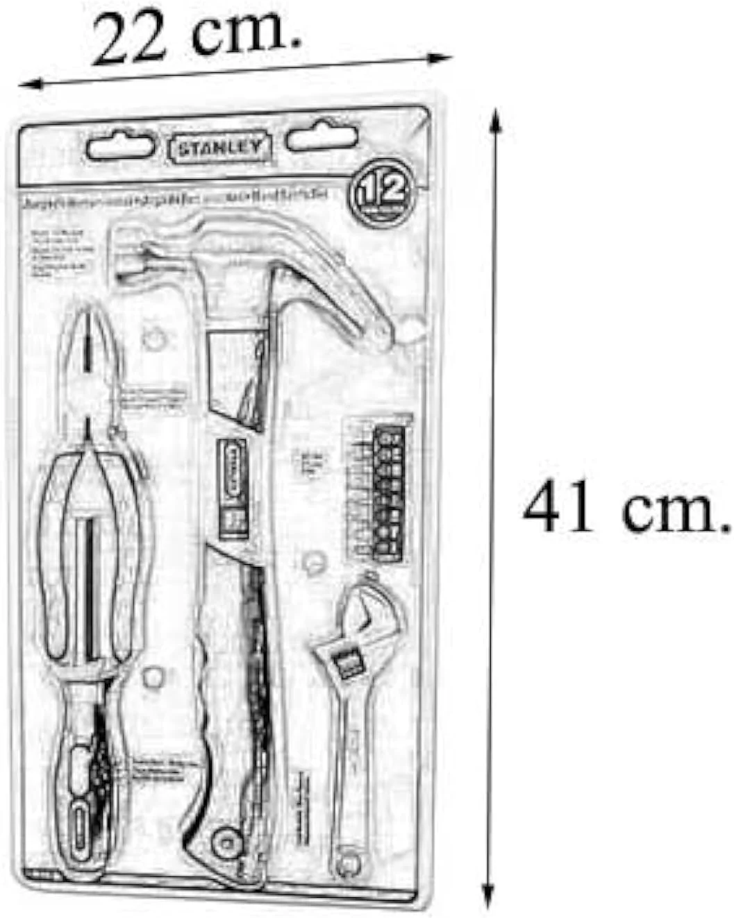 مجموعه ابزار دستی استنلی، 70-875، 12 تکه