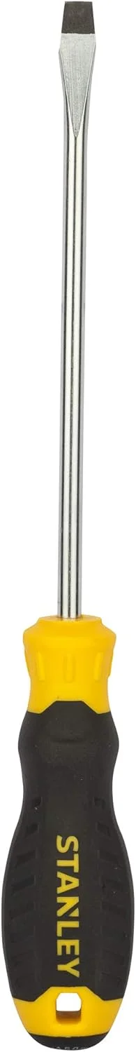 پیچ گوشتی دوسو استاندارد با دسته نرم مدل STMT60828-8، سایز 6.5 میلی متر در 150 میلی متر، مشکی و زرد