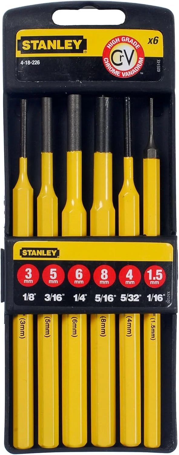 مجموعه پانچ 6 عددی استنلی مدل 418226، مشکی/زرد