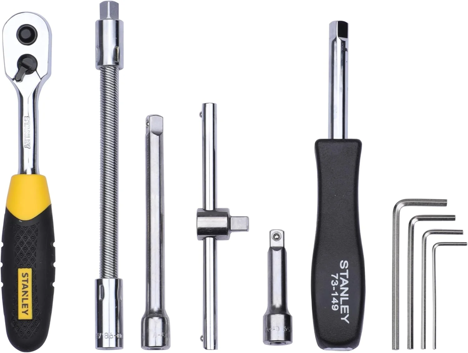 جعبه ابزار 46 پارچه بکس 1/4 اینچ متریک استنلی