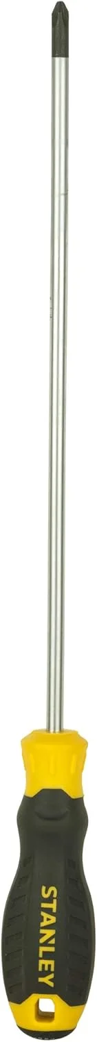 پیچ گوشتی چهارسوی استنلی مدل Stmt60813-8 با دسته نرم، PH2x250 میلی متر (زرد و مشکی)