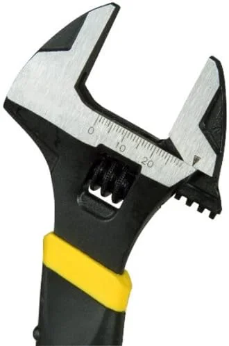 آچار فرانسه قابل تنظیم 6 اینچی استنلی MaxSteel مدل 090947، رنگ مشکی