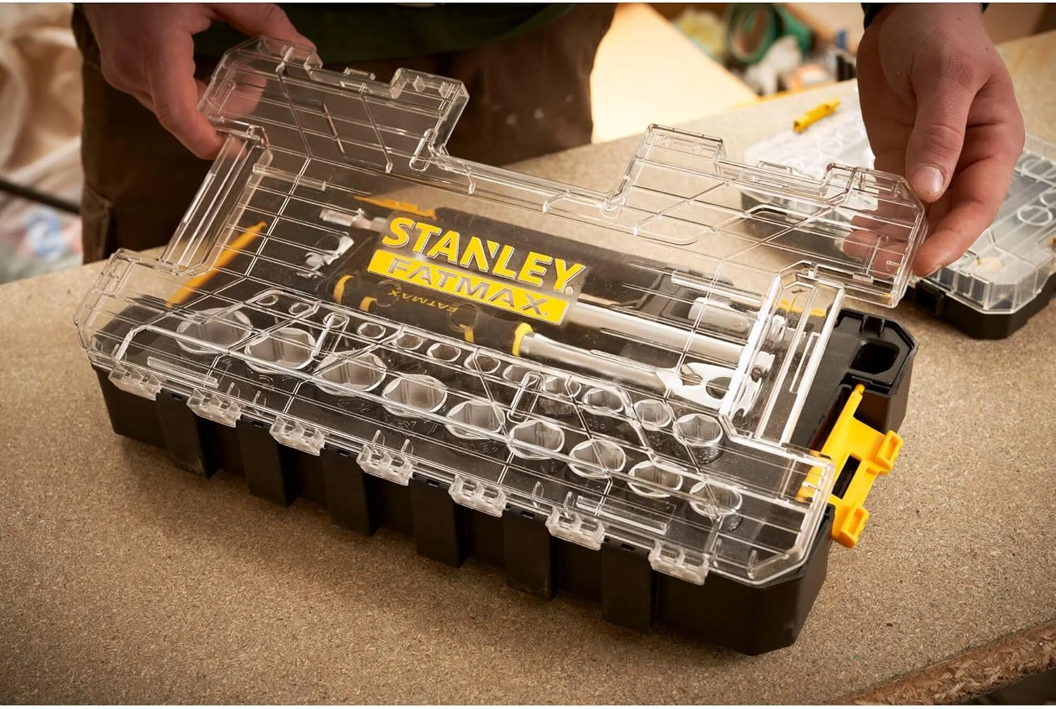 مجموعه آچار بکس و آچار فرانسه استنلی، چند رنگ