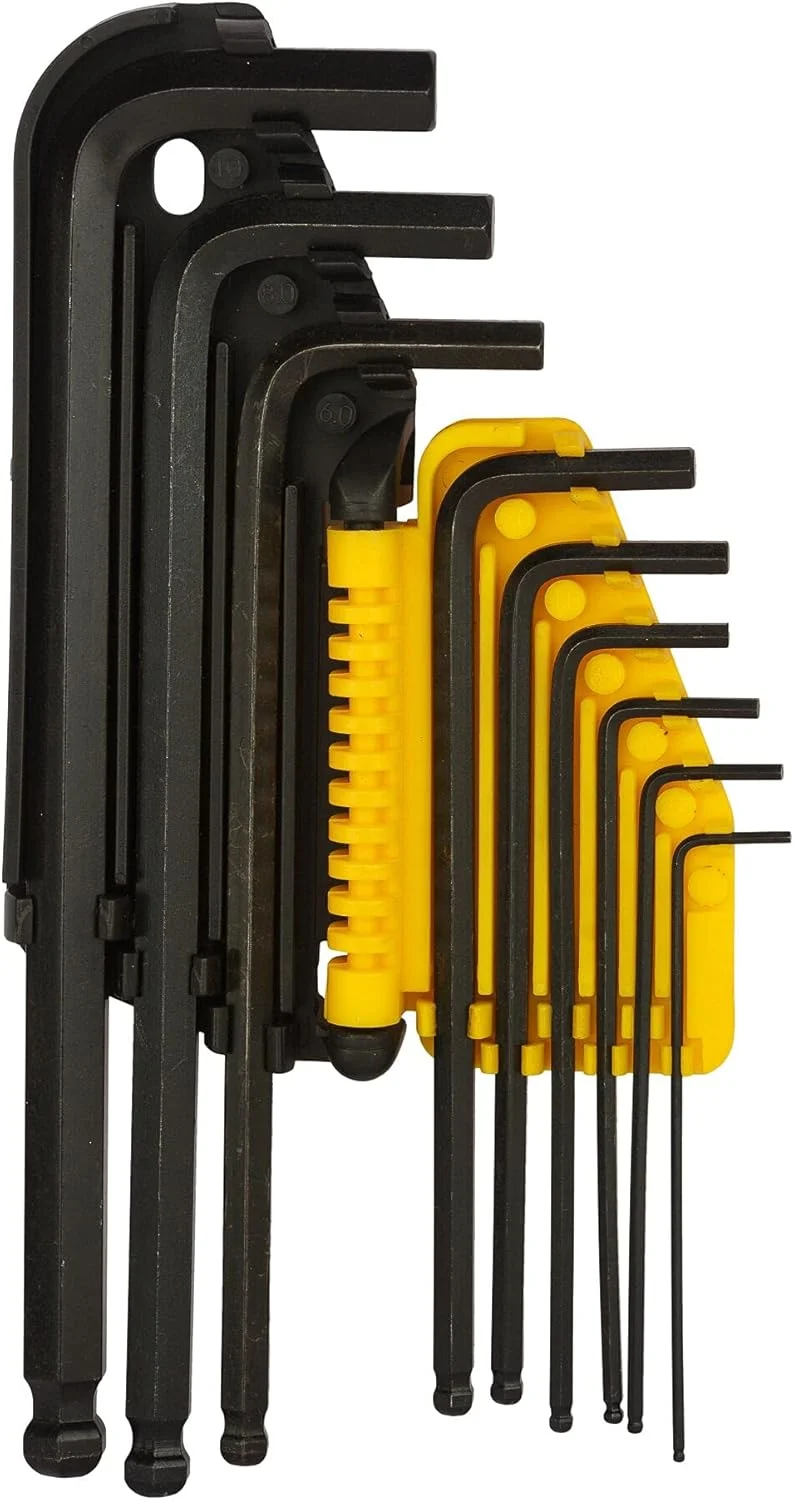 ست آچار تاشو استنلی، زرد/مشکی، 0-69-256، 9 تکه