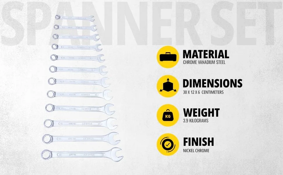 مجموعه آچار فرانسه ترکیبی استنلی مدل 70-965E (23 عددی)