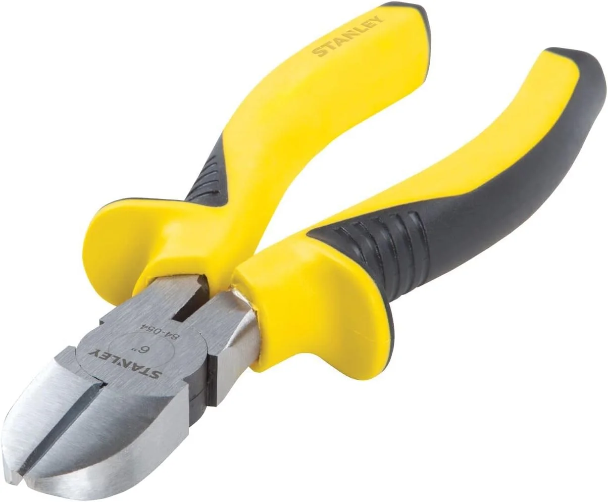 انبر سیم‌چین مورب استنلی 0-84-054 - دسته دو‌جنسه